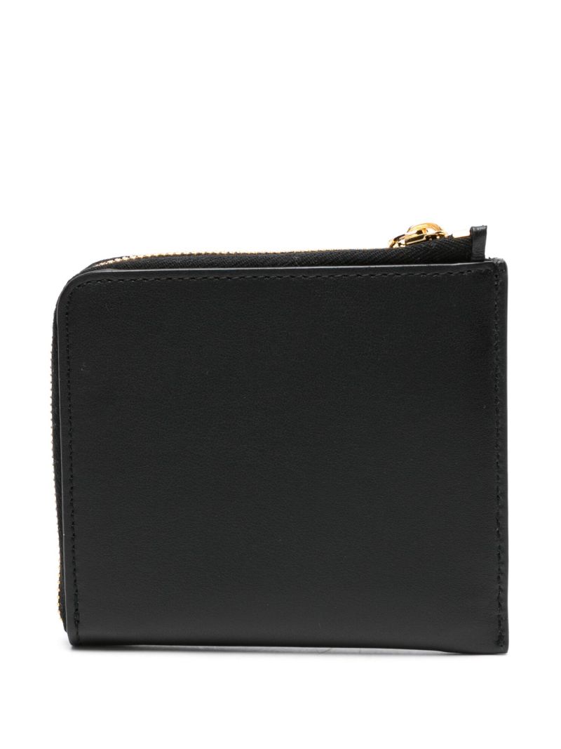 Black Le Porte-monnaie Tourni Leather Card Holder