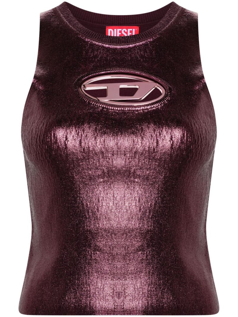 Purple Br-m-onerva Foiled Tank Top