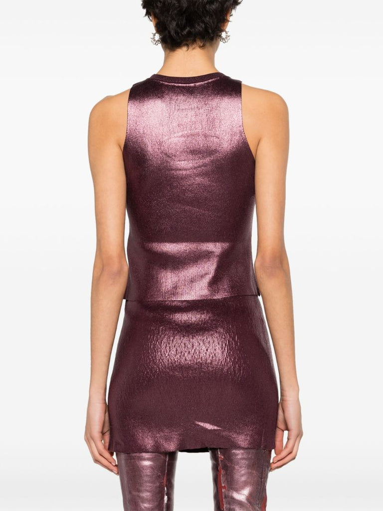 Purple Br-m-onerva Foiled Tank Top