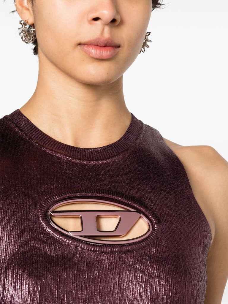 Purple Br-m-onerva Foiled Tank Top