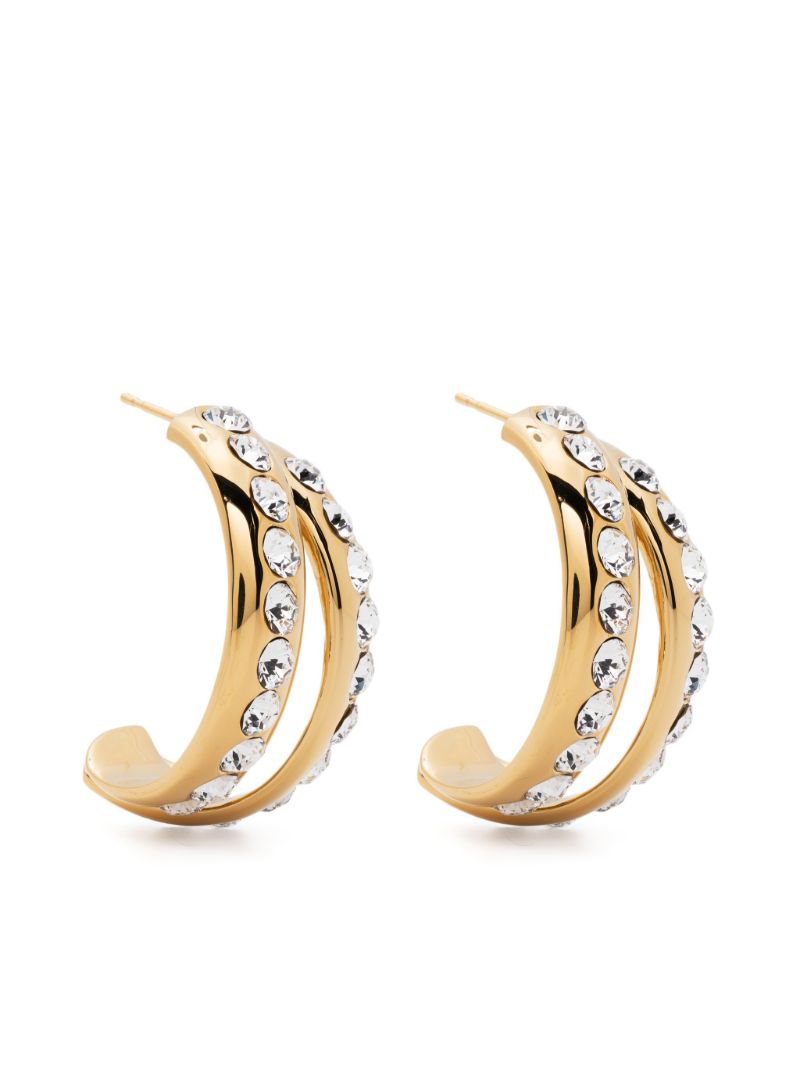 Gold-tone Jahleel Crystal Drop Earrings