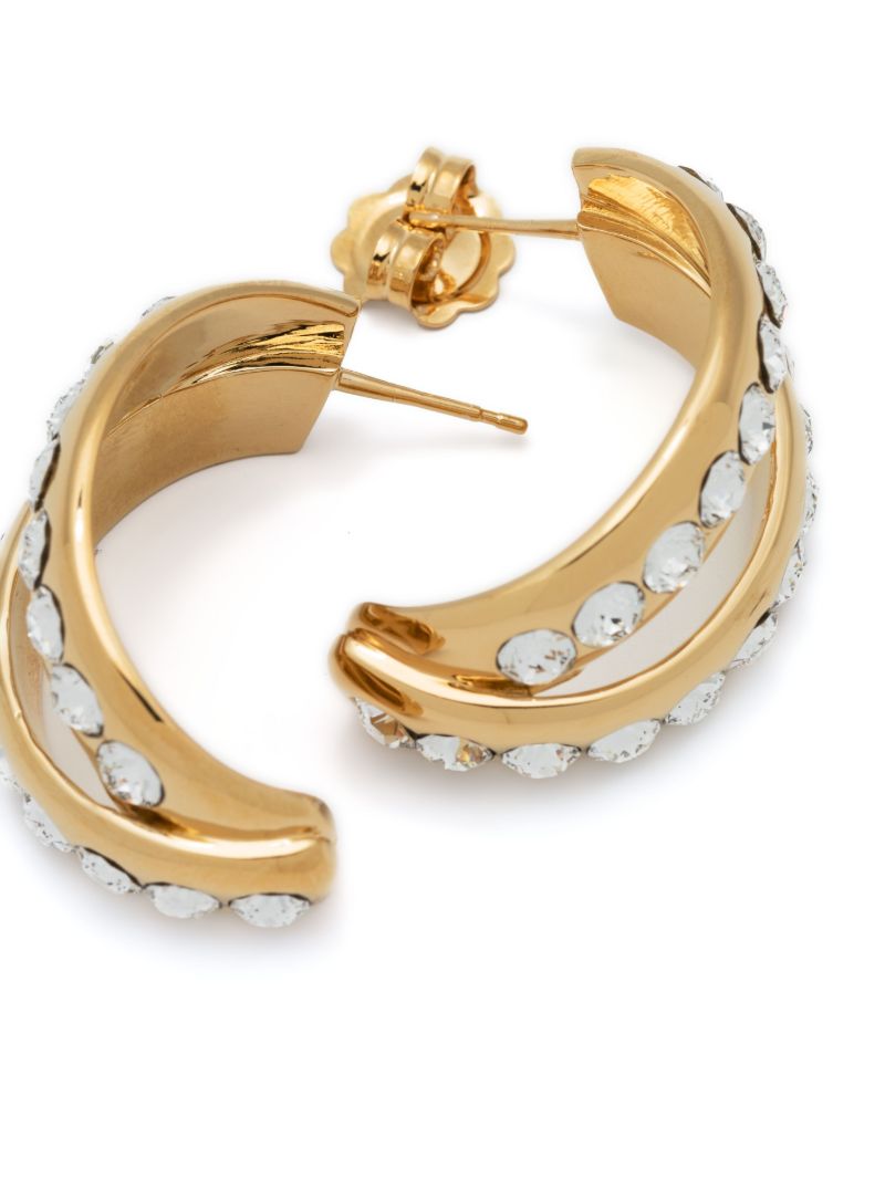 Gold-tone Jahleel Crystal Drop Earrings