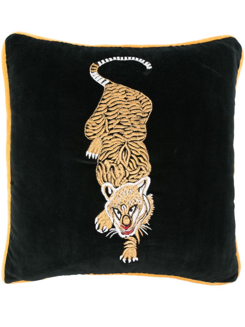 X Browns Black Tiger Velvet Cushion