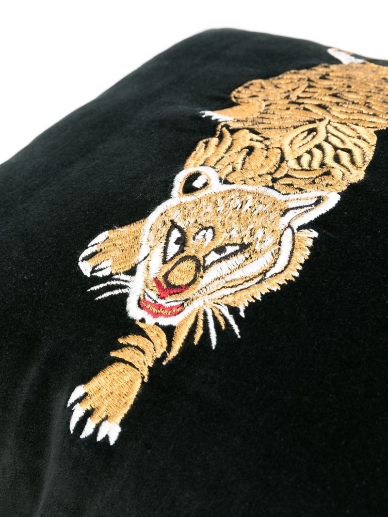 X Browns Black Tiger Velvet Cushion