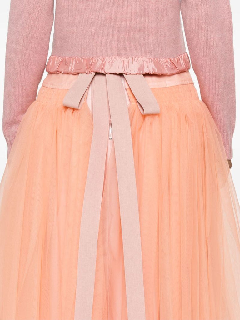 Pink Robby Tulle Flared Skirt