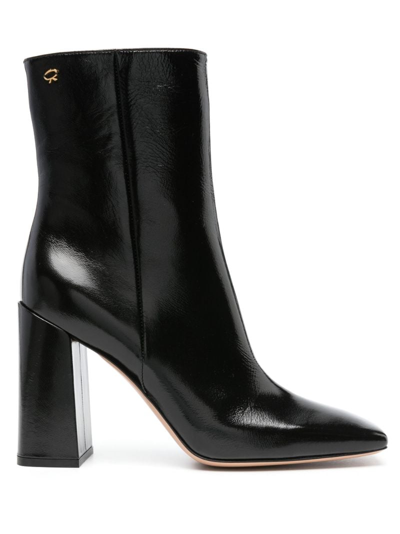 Black 95 Leather Ankle Boots