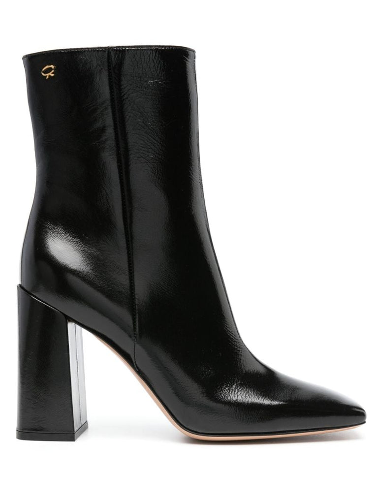 Black 95 Leather Ankle Boots