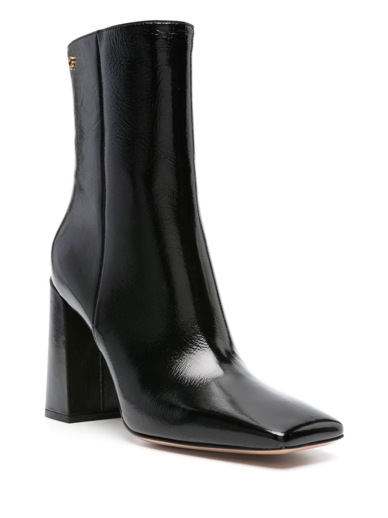 Black 95 Leather Ankle Boots