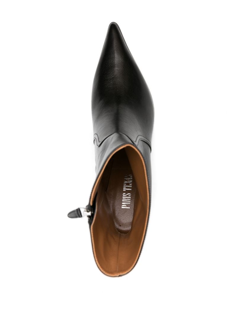 Black Ashley 65 Leather Ankle Boots