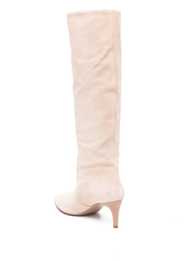 Neutral Stilletto 65 Suede Boots