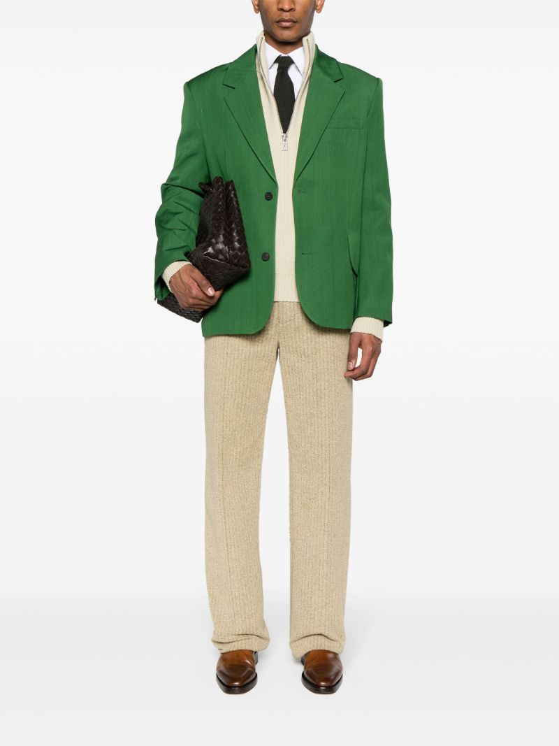 Beige Half-zip Wool Jumper