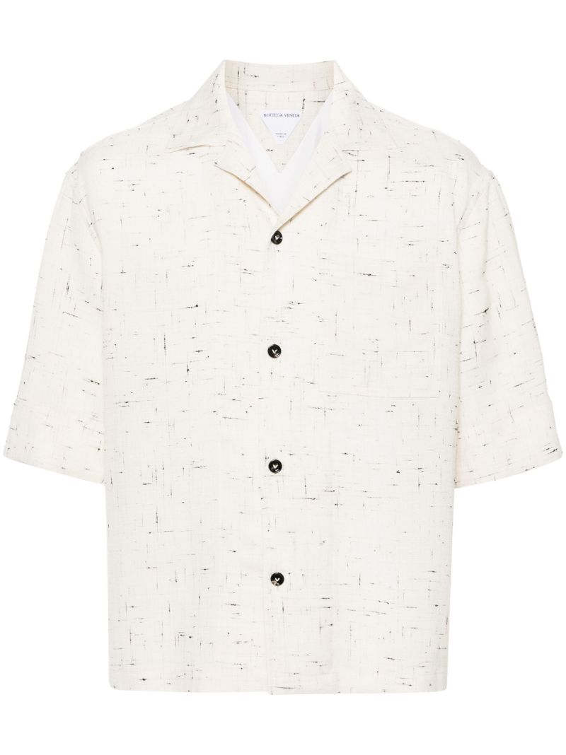 White Camp-collar Shirt