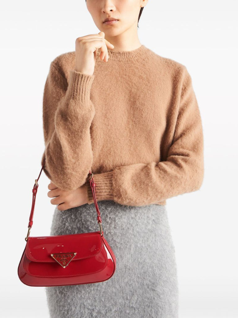 Brown Crew-neck Cashmere Sweater
