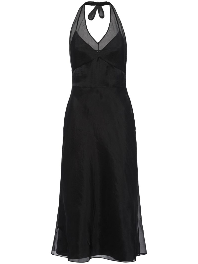 Black Re-edition 1995 Silk Halterneck Dress