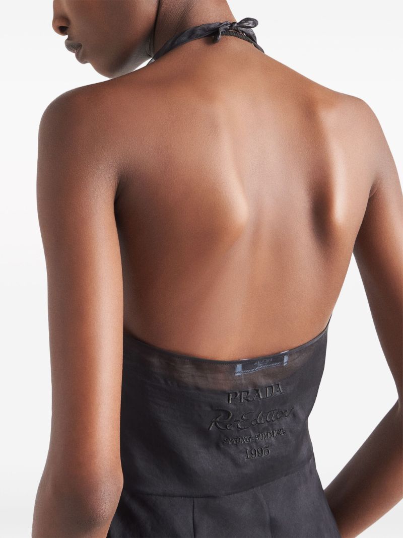 Black Re-edition 1995 Silk Halterneck Dress