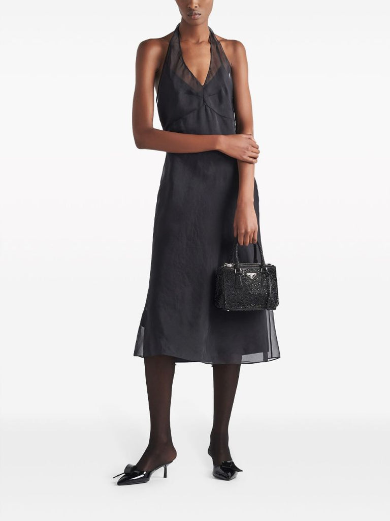 Black Re-edition 1995 Silk Halterneck Dress