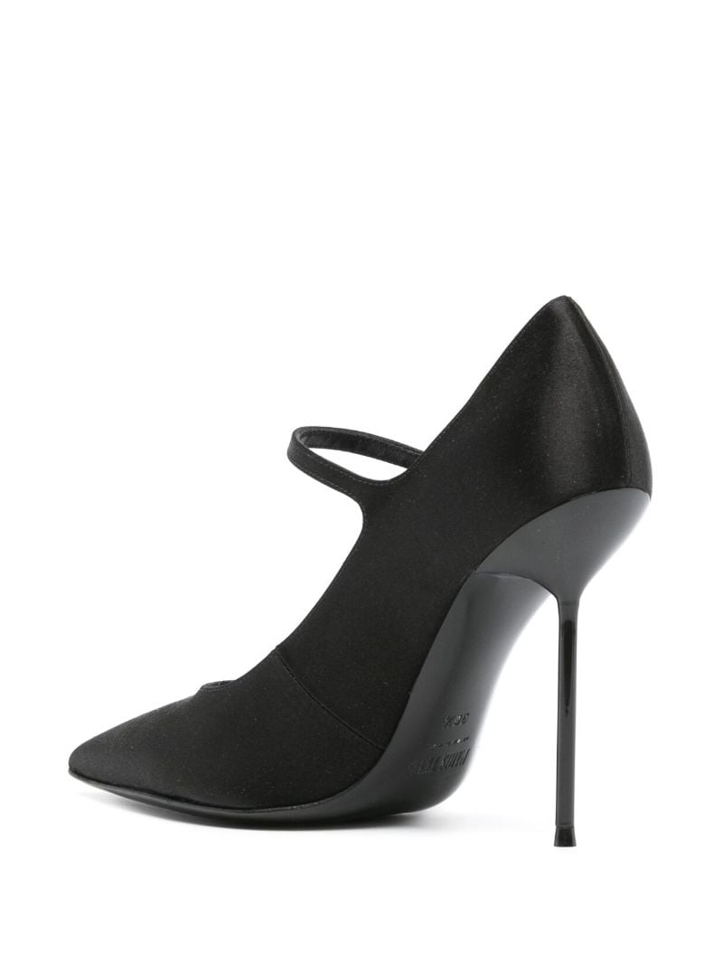 Black Livia 105 Satin Pumps