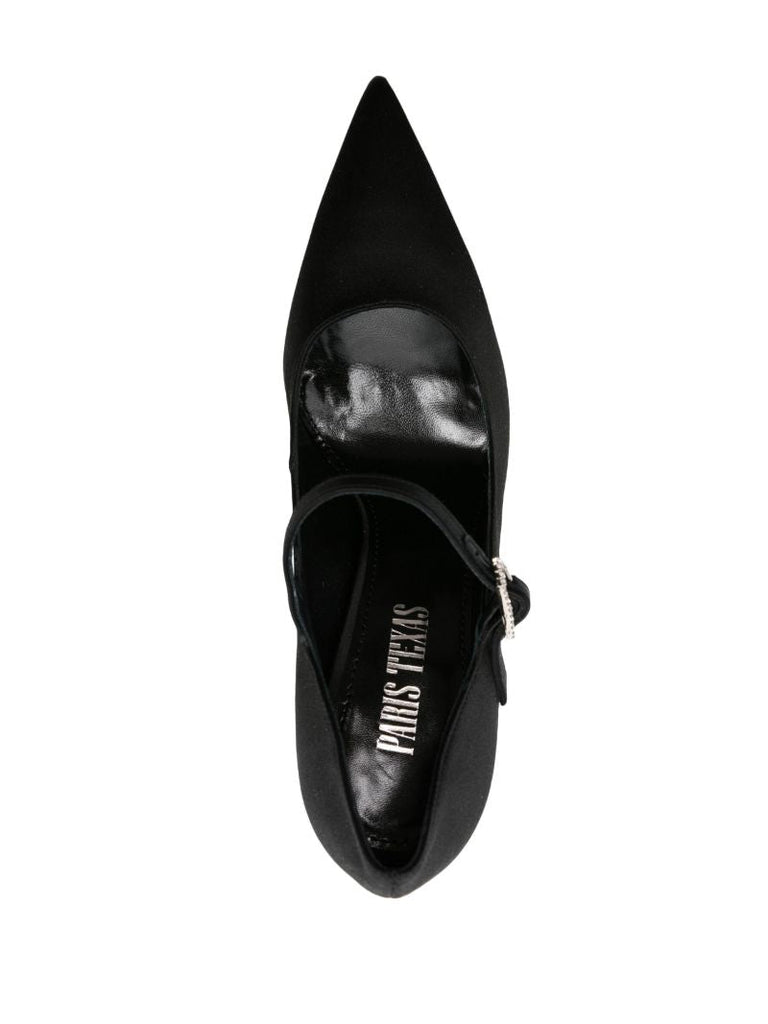 Black Livia 105 Satin Pumps