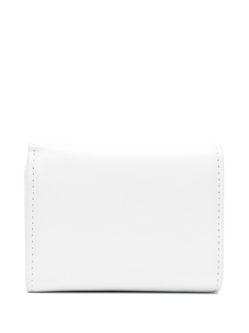 White 1dr Leather Wallet