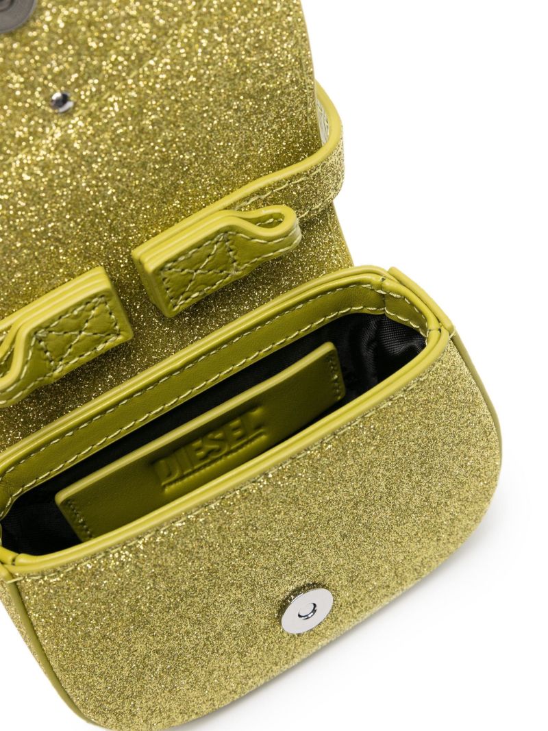 Green 1dr Xs Glitter Tote Bag