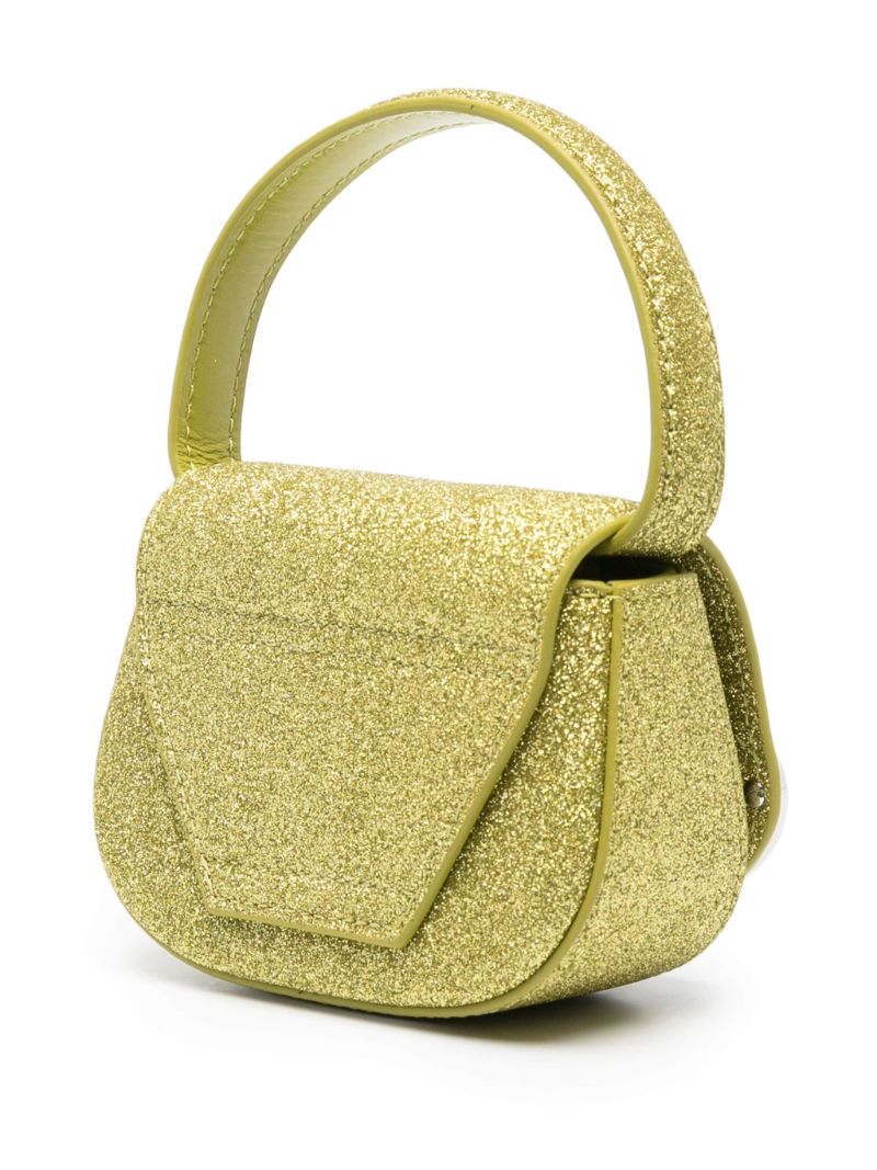 Green 1dr Xs Glitter Tote Bag