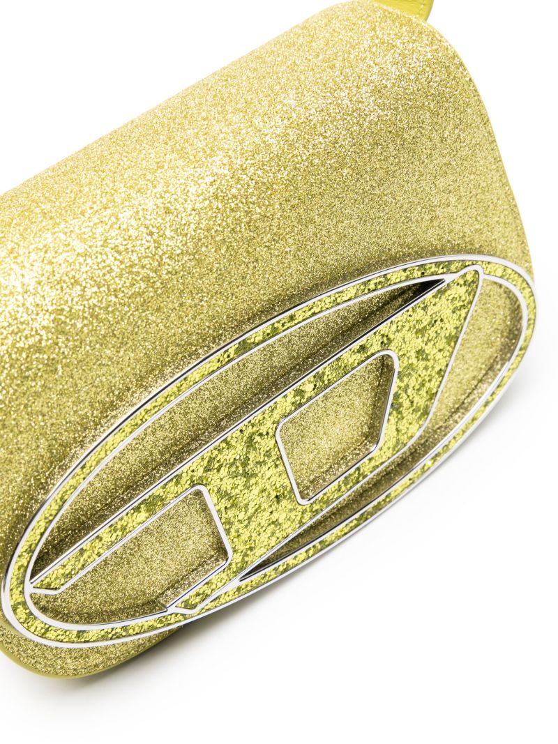 Green 1dr Glitter Shoulder Bag