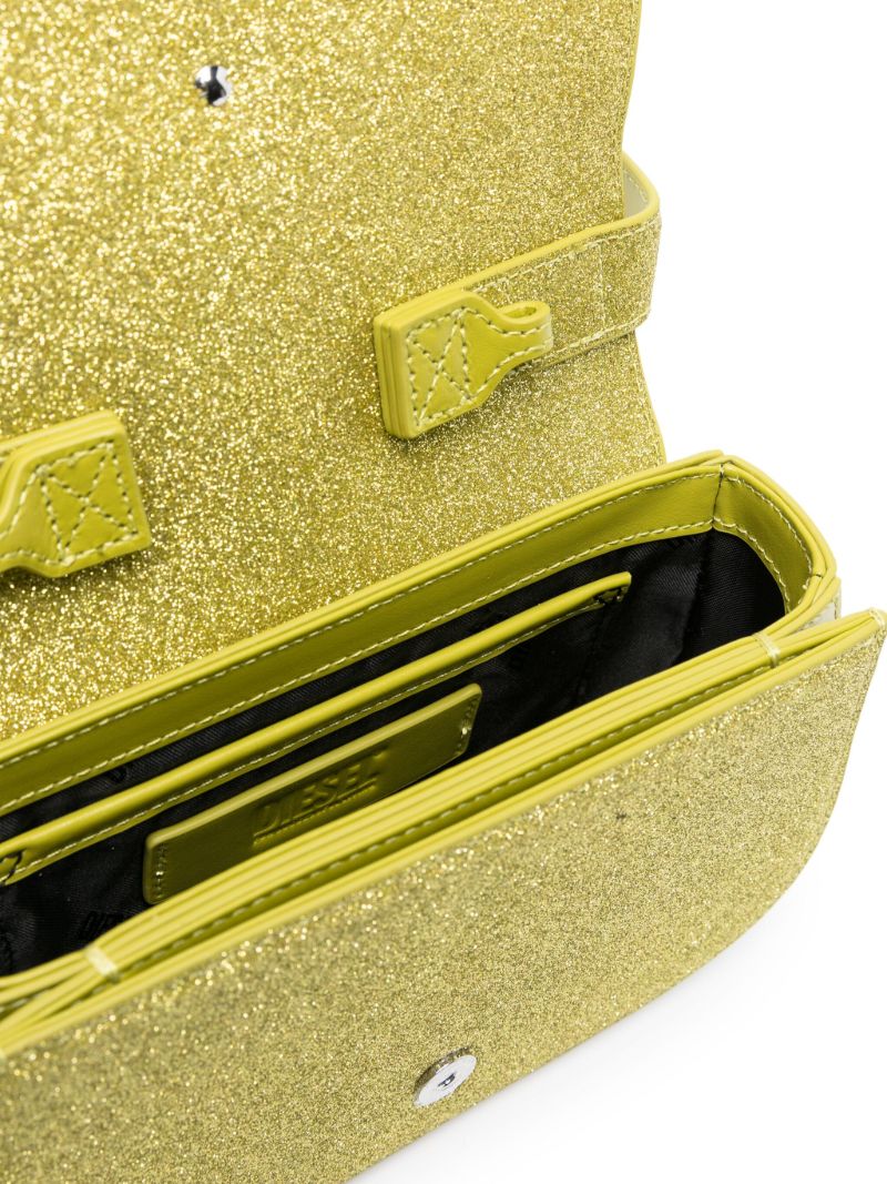 Green 1dr Glitter Shoulder Bag
