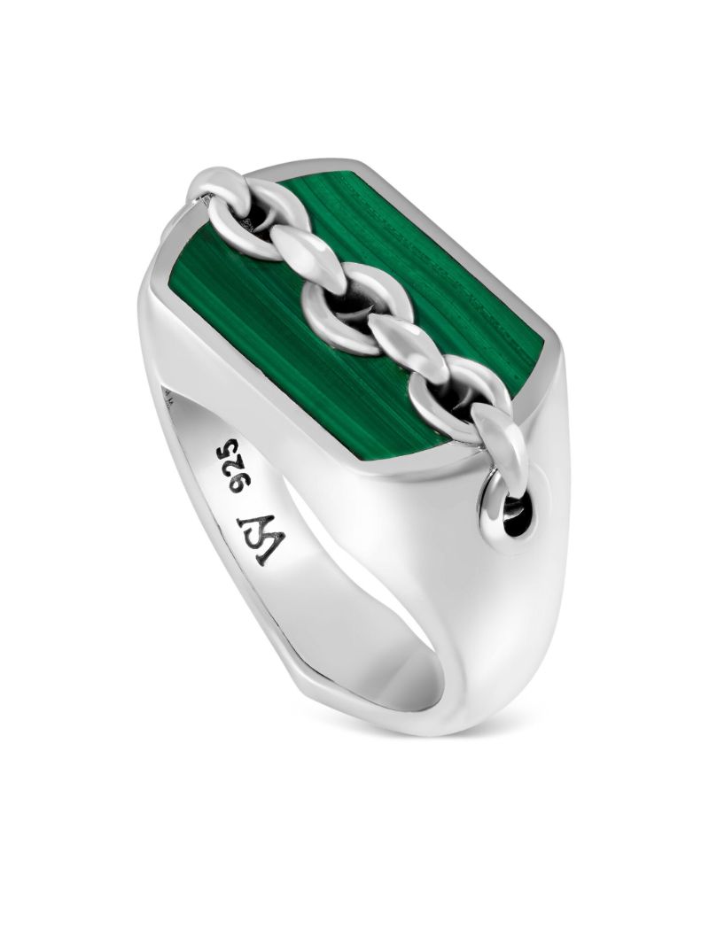 Sterling Silver Inline Signet Ring