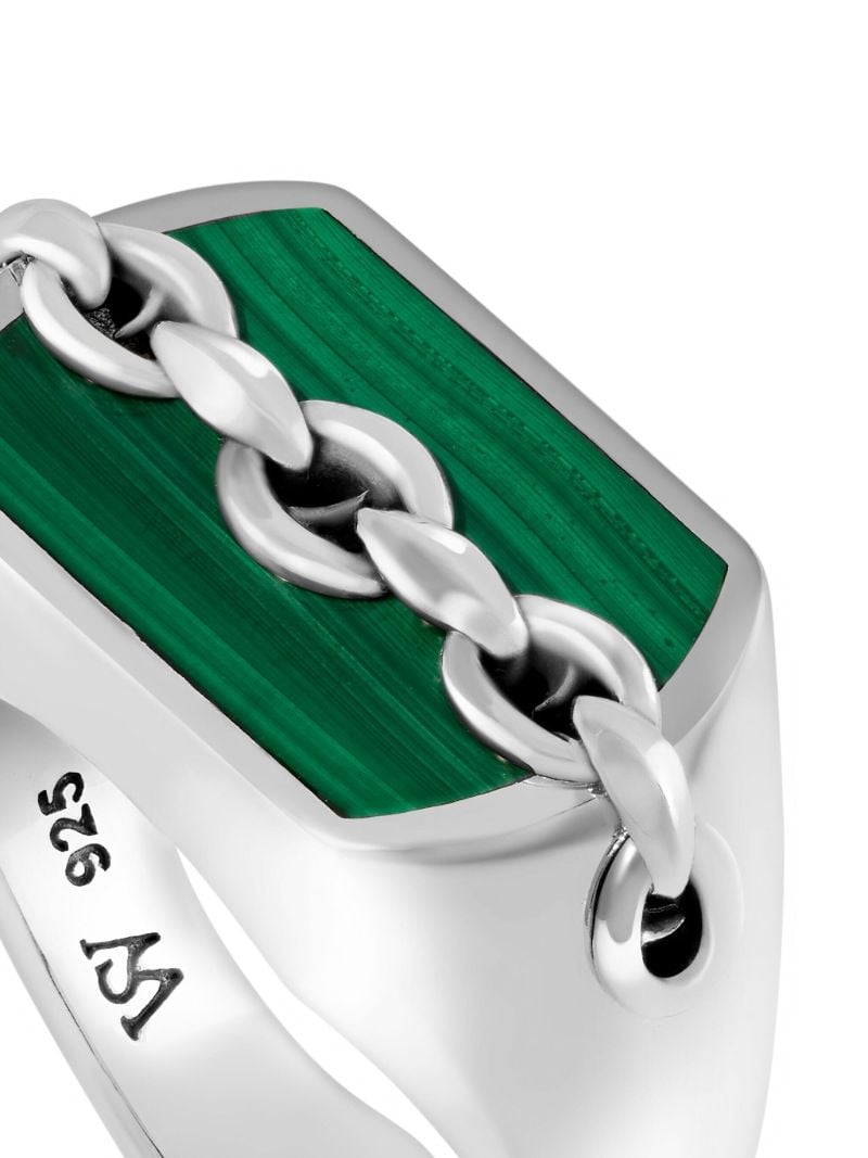 Sterling Silver Inline Signet Ring