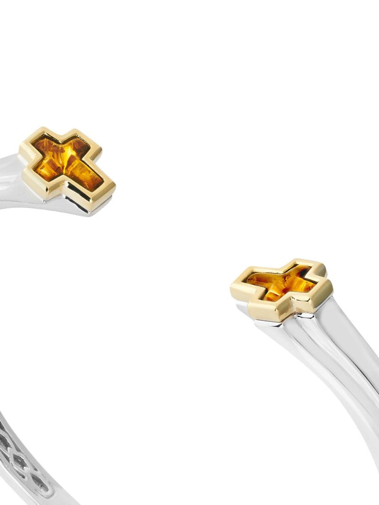 18k Yellow Gold Sex & Drugs & Rock & Roll Citrine Bracelet