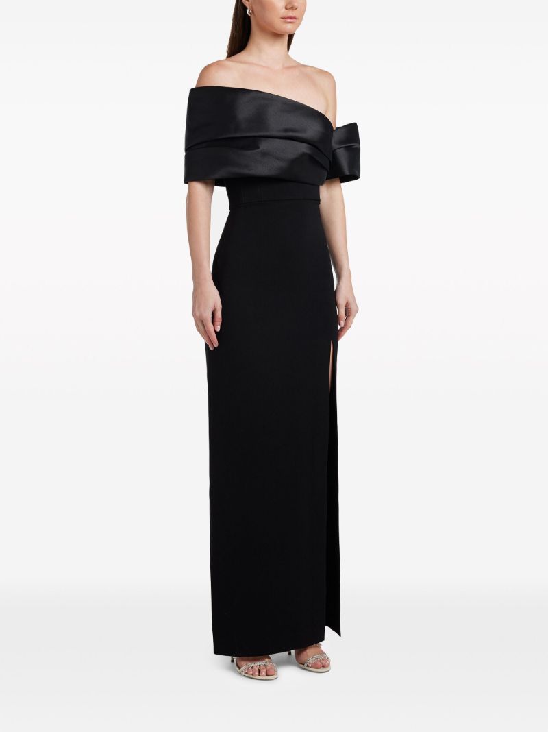Black Alexis Off-shoulder Gown