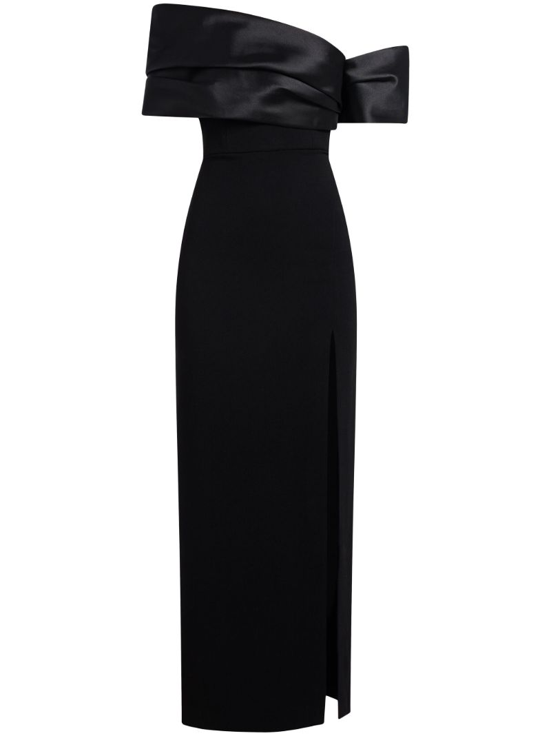 Black Alexis Off-shoulder Gown