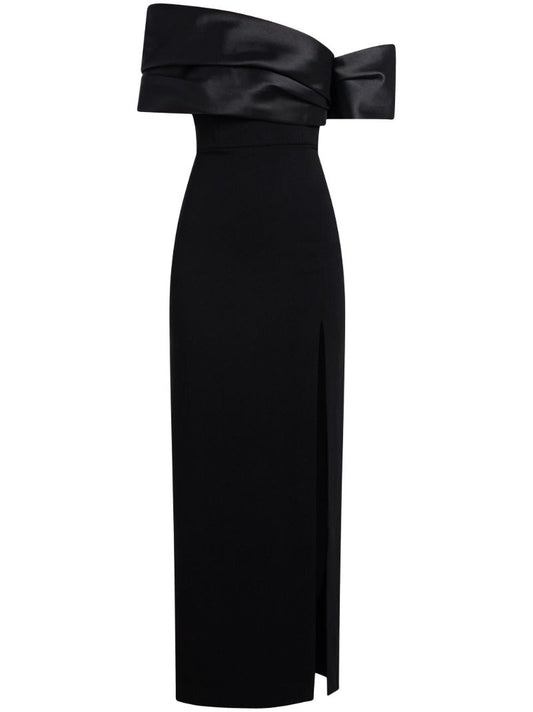 Black Alexis Off-shoulder Gown