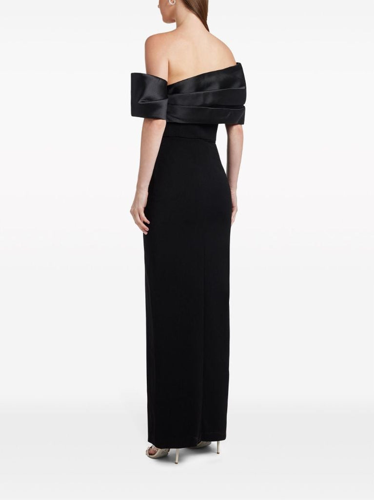 Black Alexis Off-shoulder Gown
