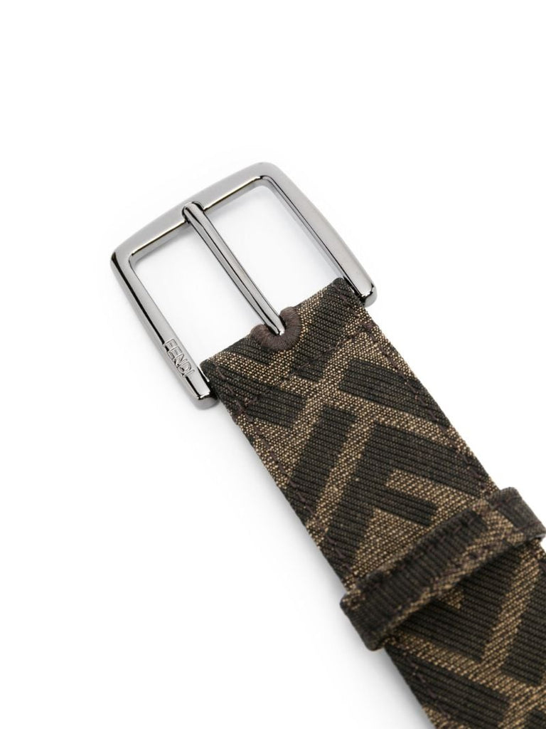 Brown Ff-pattern Leather Belt