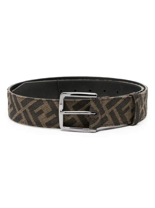 Brown Ff-pattern Leather Belt