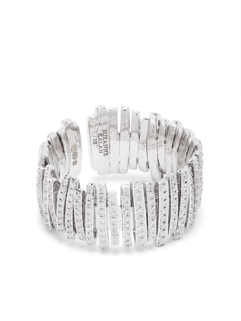 18k White Gold Diamond Band Ring