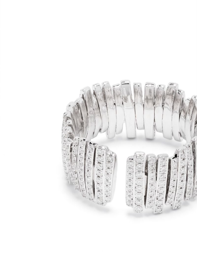 18k White Gold Diamond Band Ring