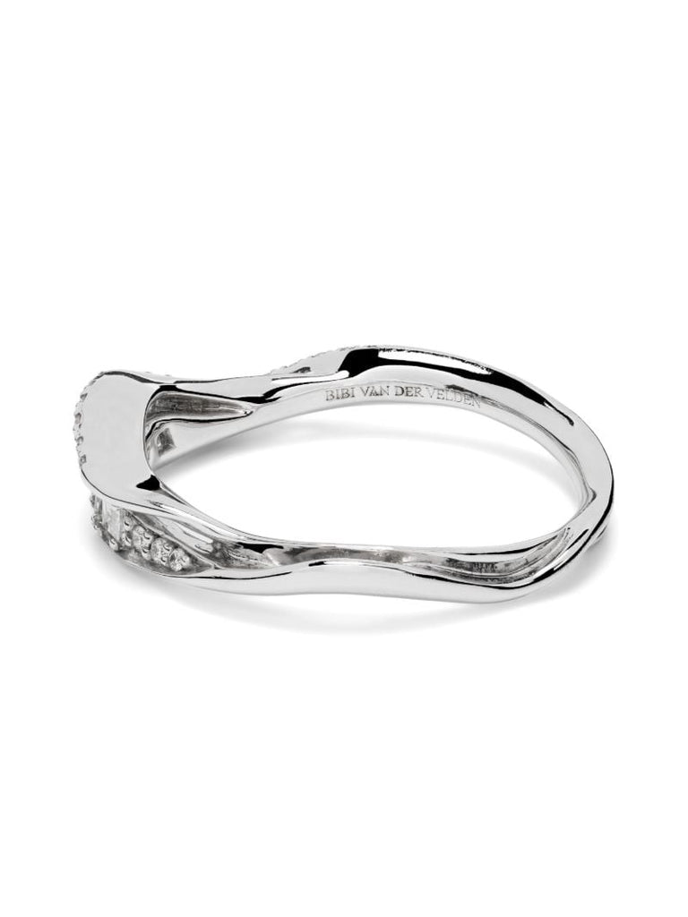 18k White Gold Inhale Diamond Ring