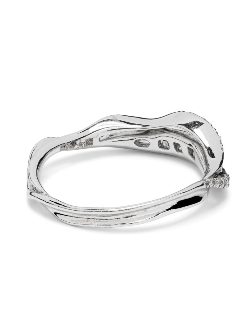 18k White Gold Inhale Diamond Ring
