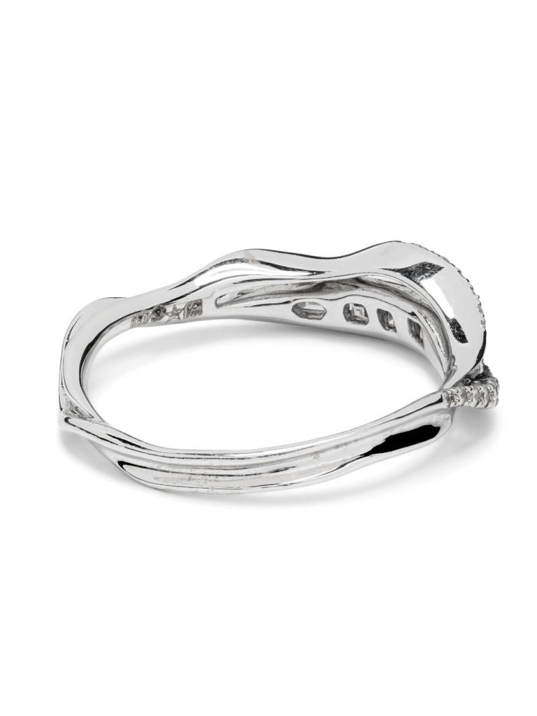 18k White Gold Inhale Diamond Ring