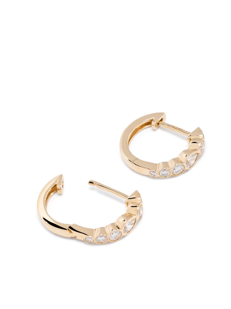 18k Yellow Gold Beverly Diamond Earrings