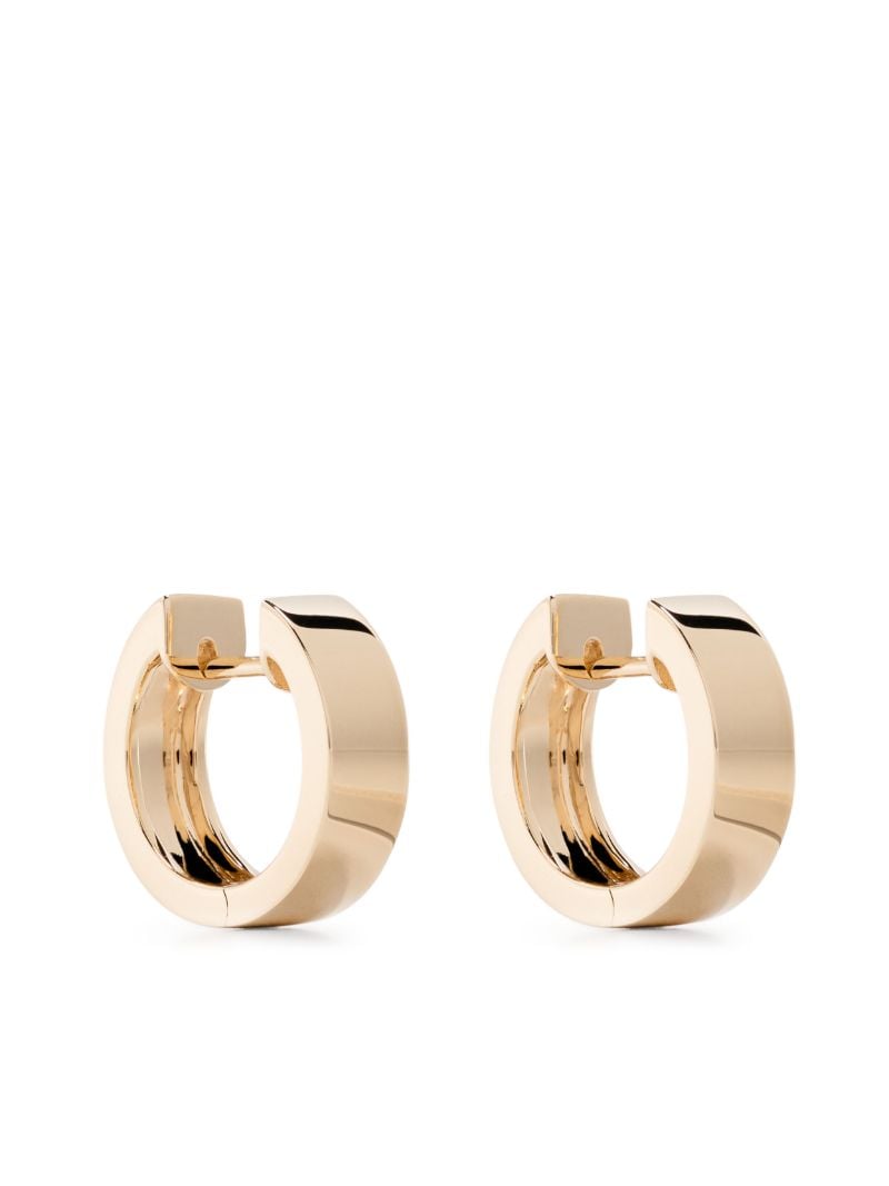 18k Yellow Gold Huggie-hoop Earrings