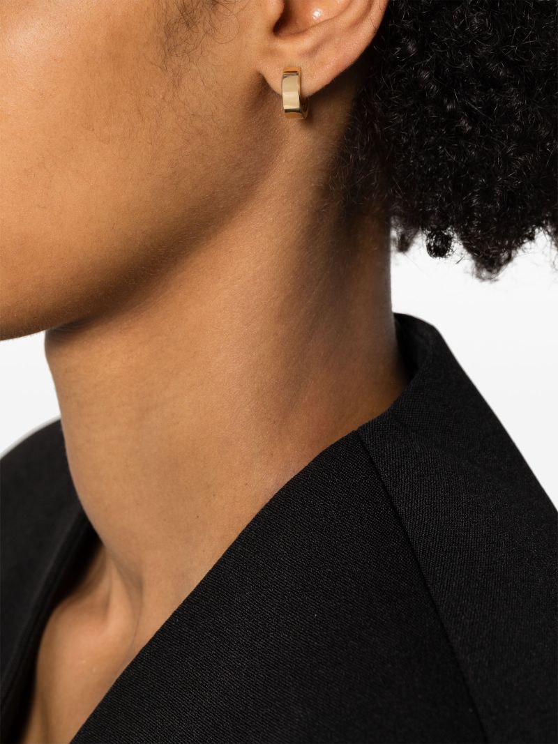 18k Yellow Gold Huggie-hoop Earrings