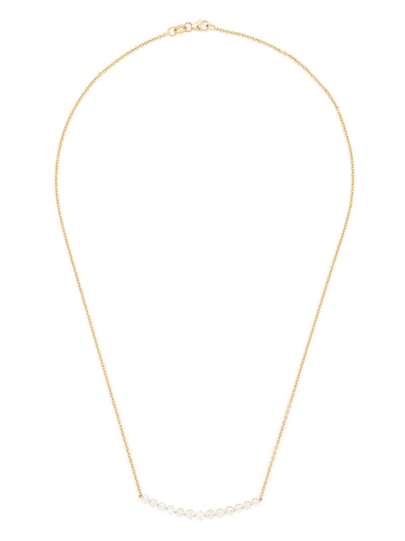 18k Yellow Gold Diamond Chain Necklace