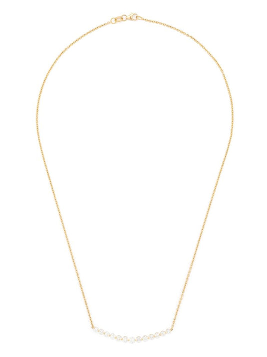 18k Yellow Gold Diamond Chain Necklace