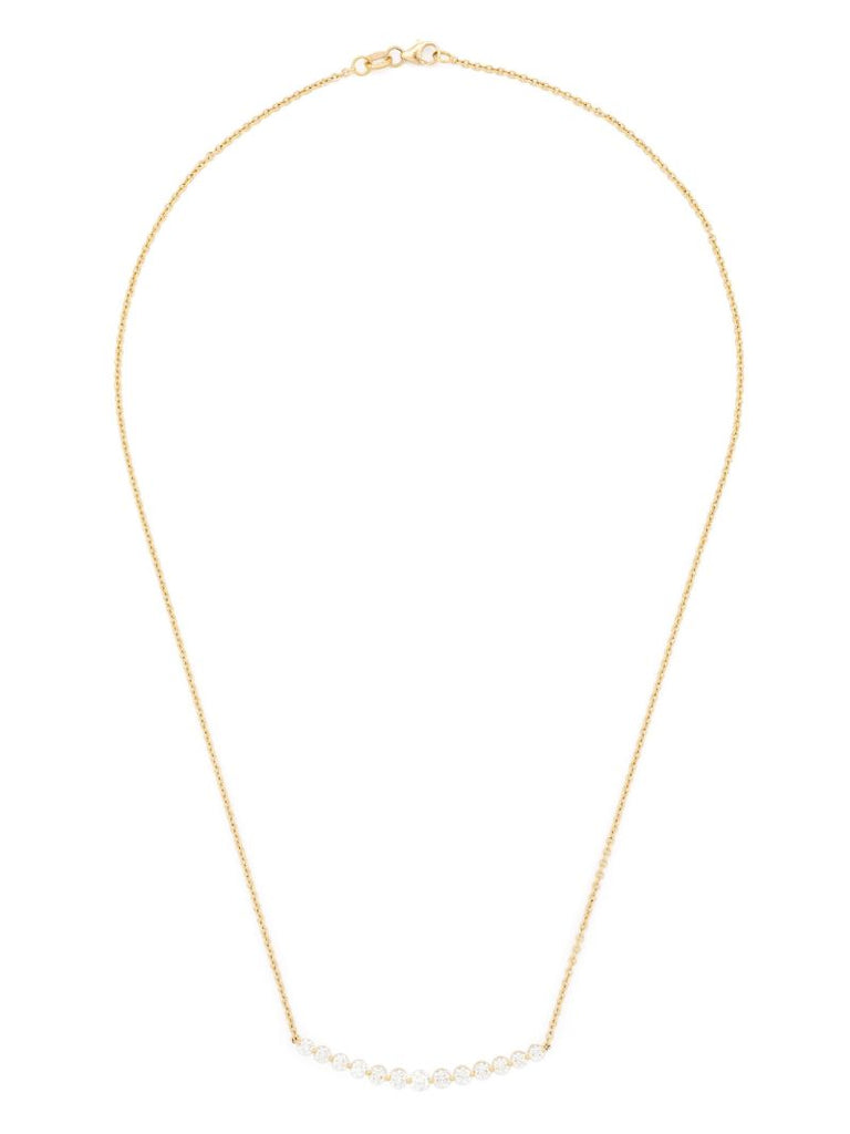 18k Yellow Gold Diamond Chain Necklace