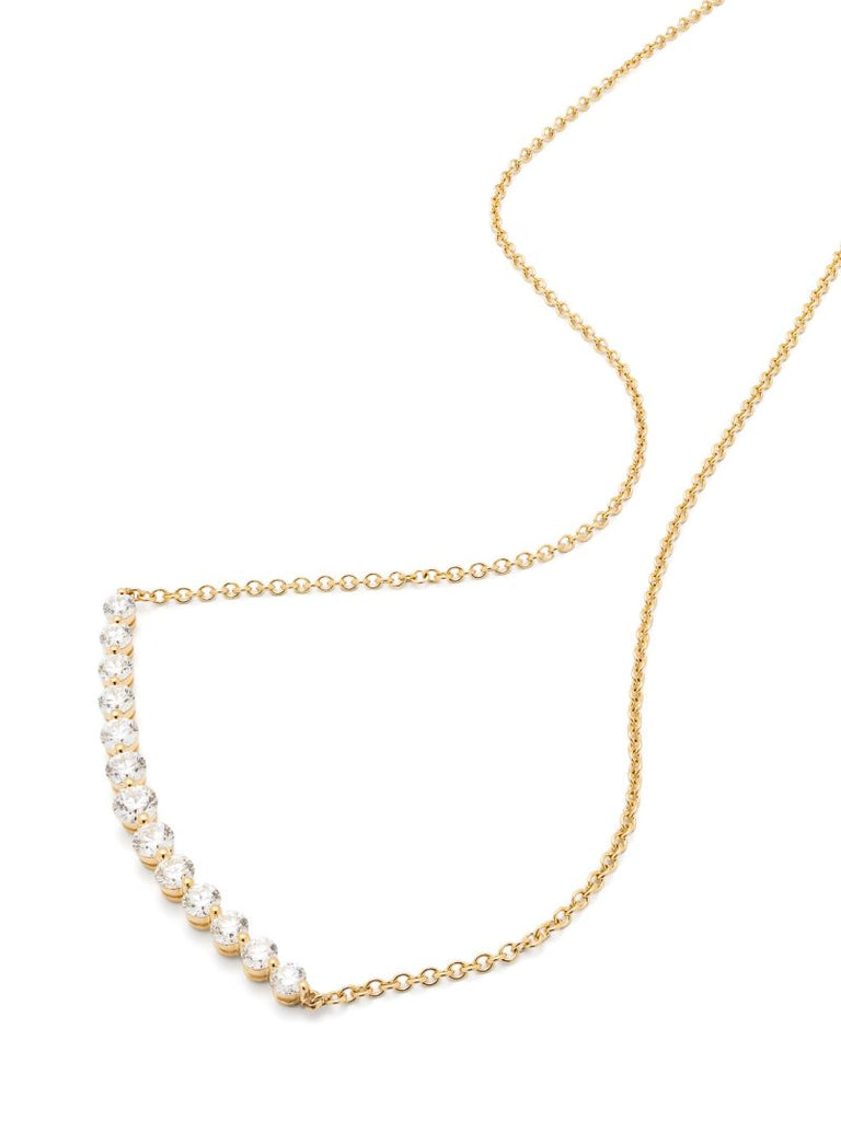 18k Yellow Gold Diamond Chain Necklace