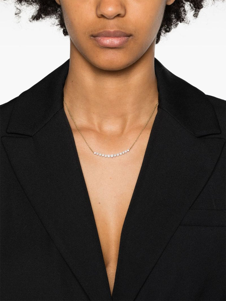 18k Yellow Gold Diamond Chain Necklace