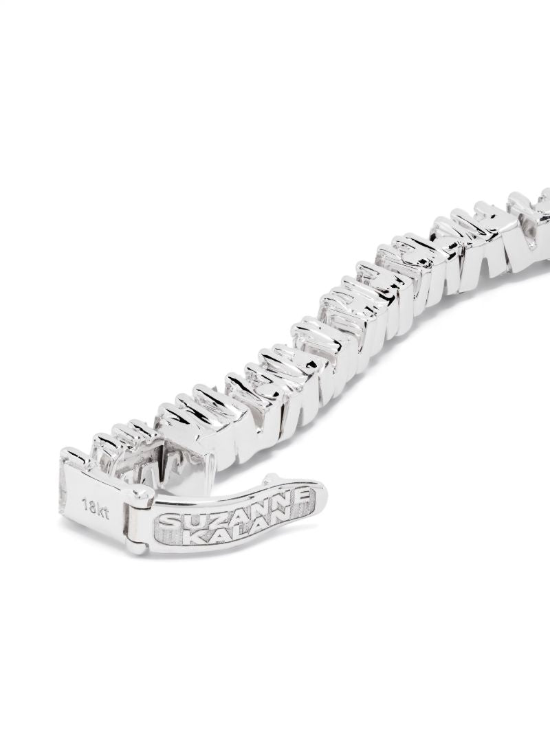 18kt White Gold Classic Diamond Drop Clip-on Necklace